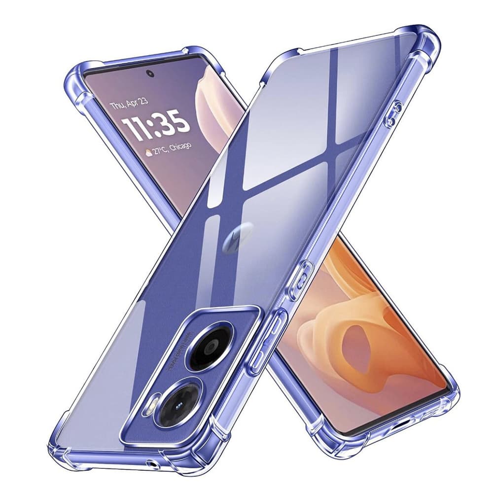 Techsuit Shockproof průhledný silikonový obal Motorola Moto G05 E15 průhledný - náhled 1