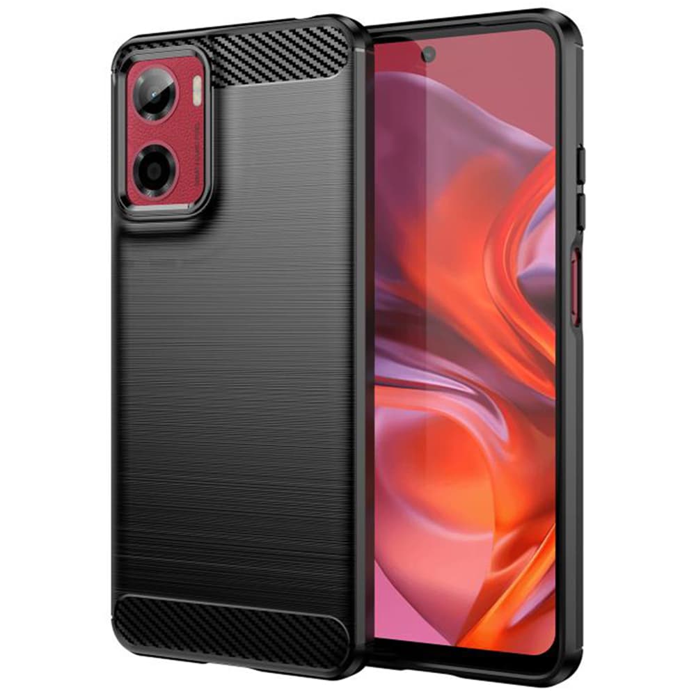 Pouzdro Techsuit Carbon Silicone pro Motorola Moto G05 E15 černé - náhled 1