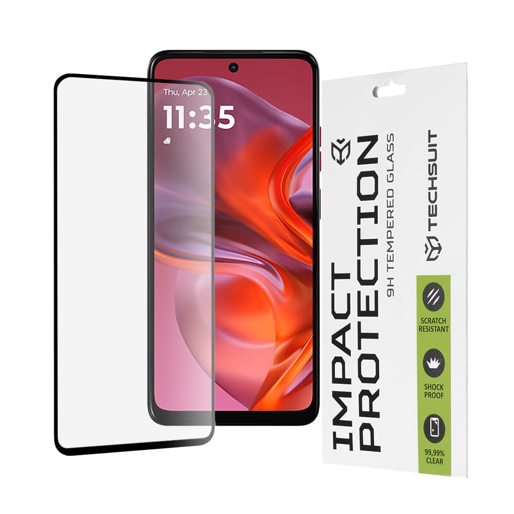 Ochranné sklo Techsuit 111D pro Motorola Moto G05 E15 černé - náhled 1