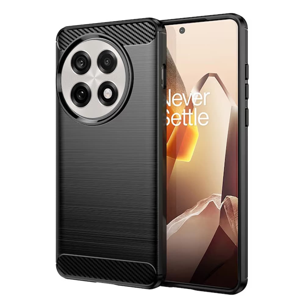 Techsuit Carbon Silicone pro OnePlus 13R černá - náhled 1
