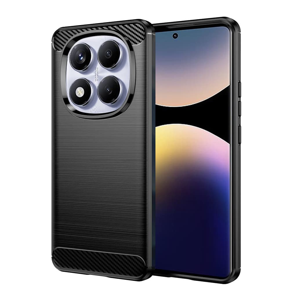 Techsuit Carbon Silicone pro Xiaomi Redmi Note 14 Pro 4G černý - náhled 1