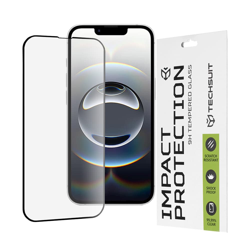 Ochranné sklo Techsuit 111D pro iPhone 16e černé - náhled 1