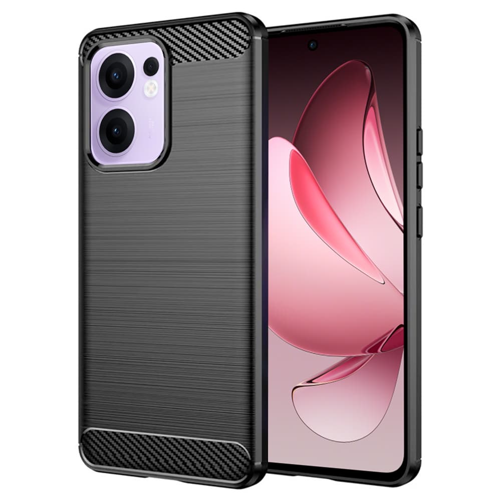 Techsuit Carbon Silicone pro Oppo Reno13 F 4G Reno13 F 5G Reno13 FS 5G černý - náhled 1