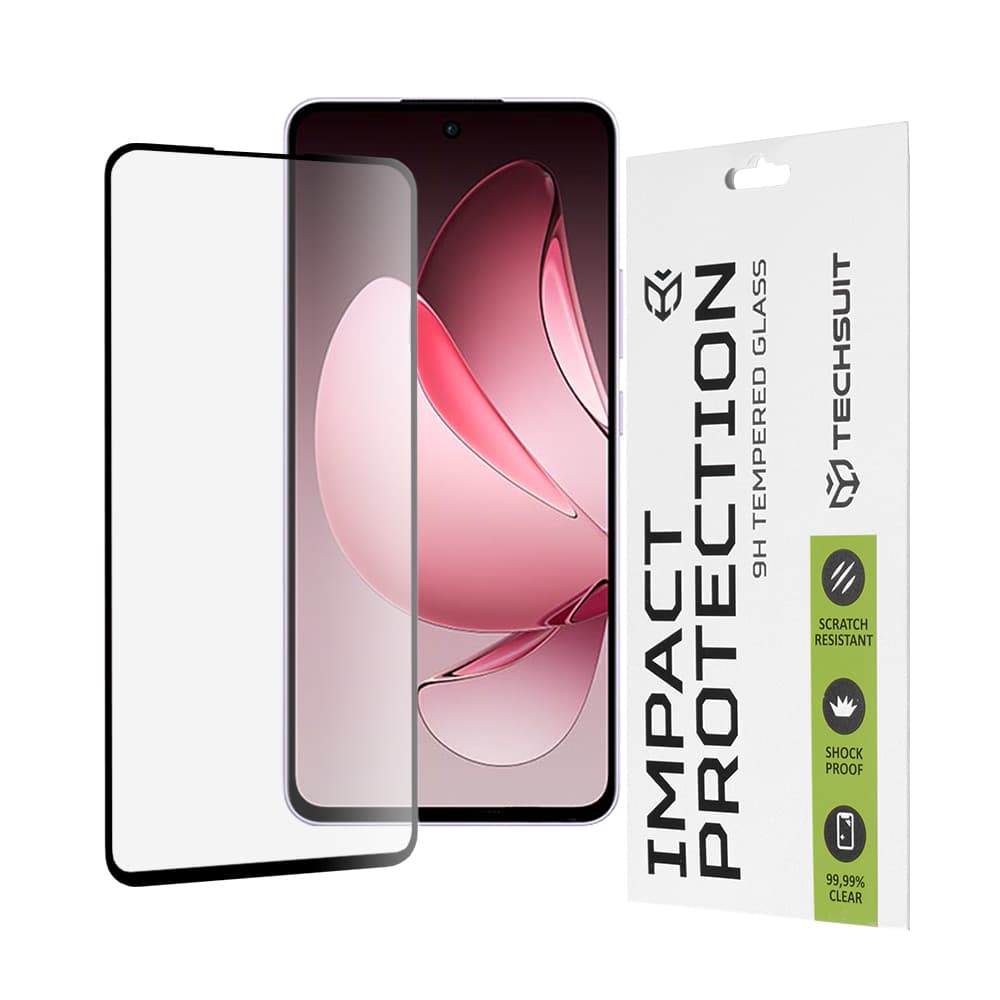 Ochranné sklo Techsuit 111D pro Oppo Reno13 F 4G/5G Reno13 FS 5G černé - náhled 1