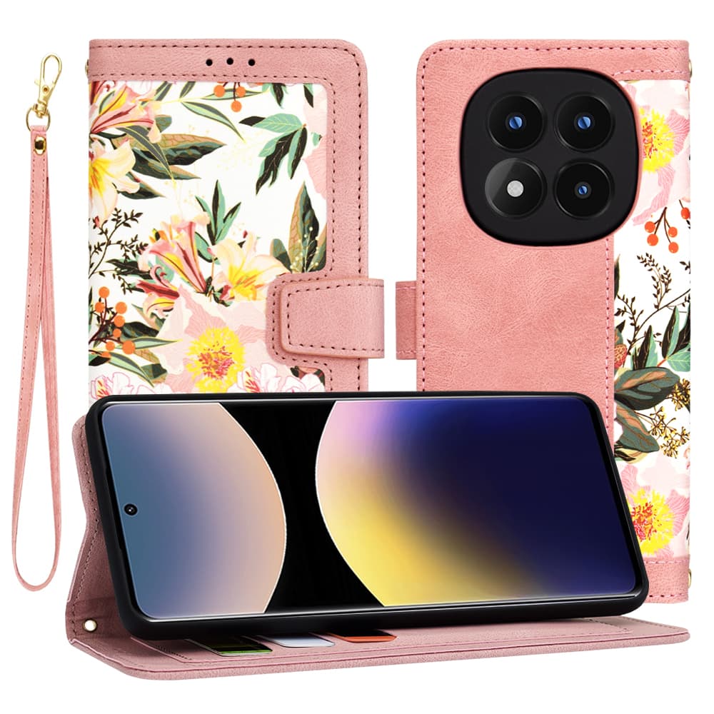 Pouzdro Techsuit FlipCraft pro Xiaomi Redmi Note 14 Pro 4G růžové - náhled 1