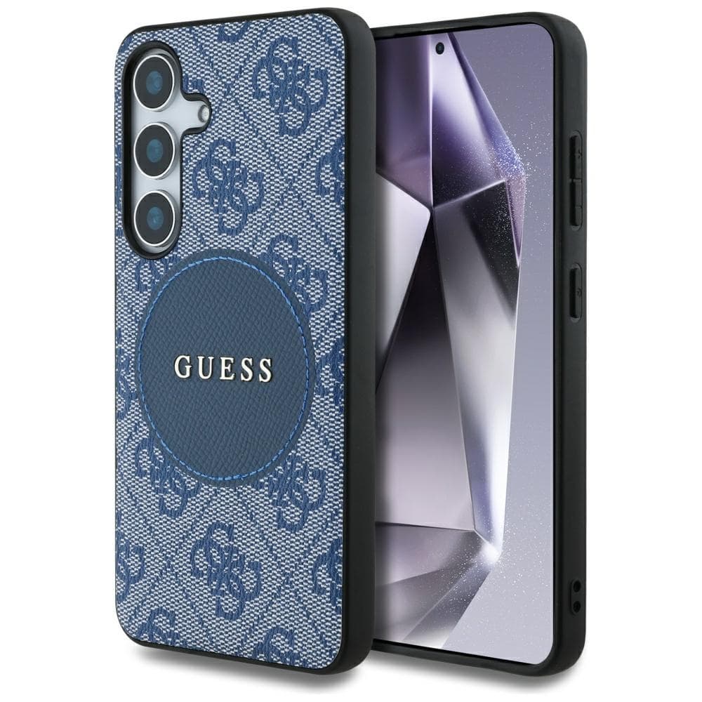 Guess 4G Circle Classic Logo MagSafe Samsung Galaxy S25 Plus modrá - náhled 1