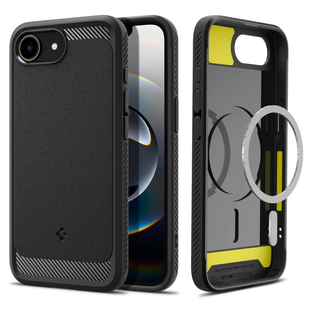 Spigen Rugged Armor MagSafe pro iPhone 16e matná černá - náhled 1