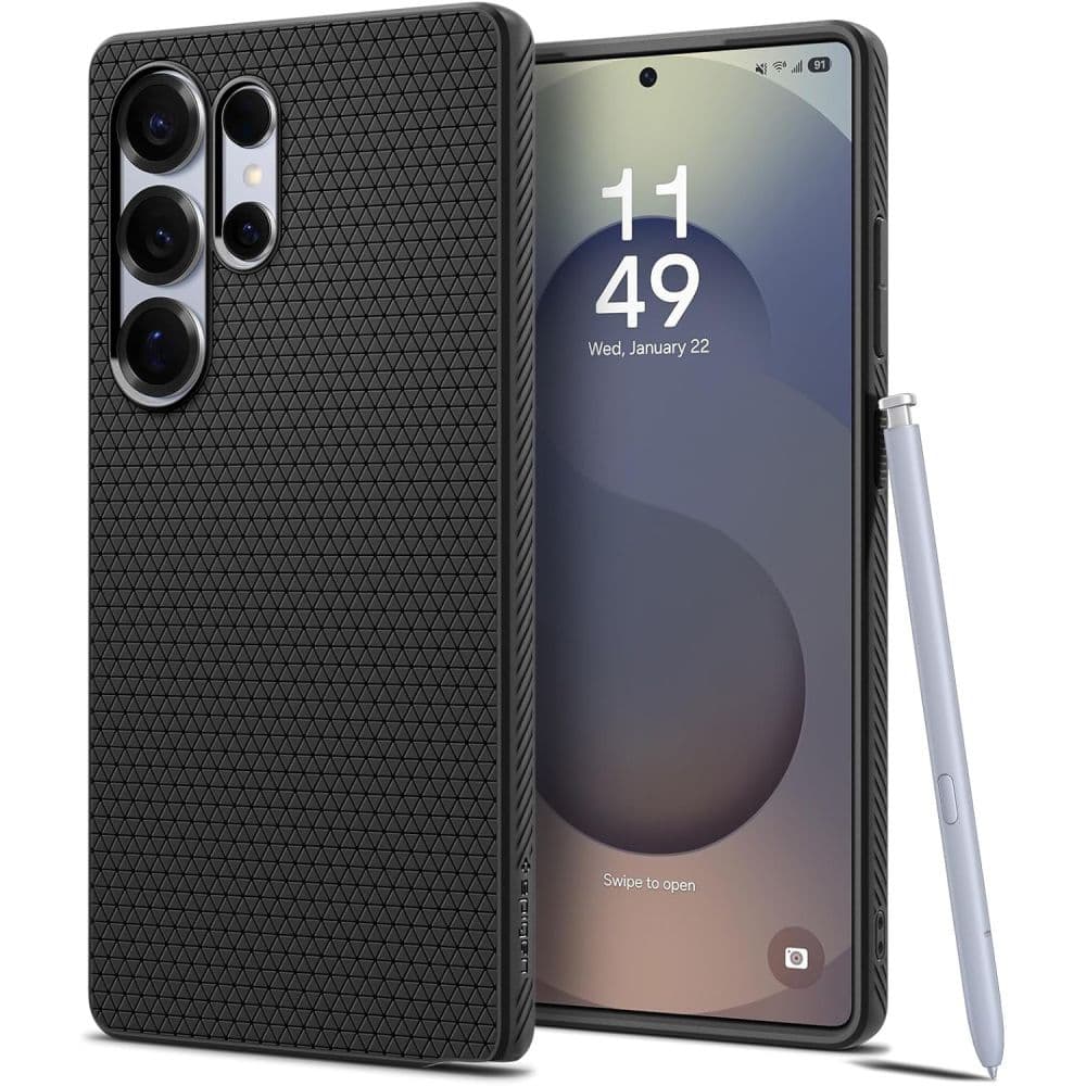 Pouzdro Spigen Liquid Air pro Samsung Galaxy S25 Ultra matná černá - náhled 1