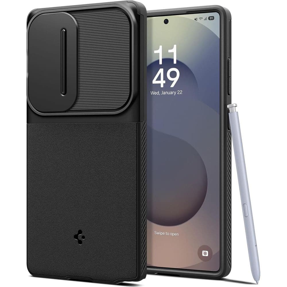 Pouzdro Spigen Optik Armor pro Samsung Galaxy S25 Ultra černé - náhled 1
