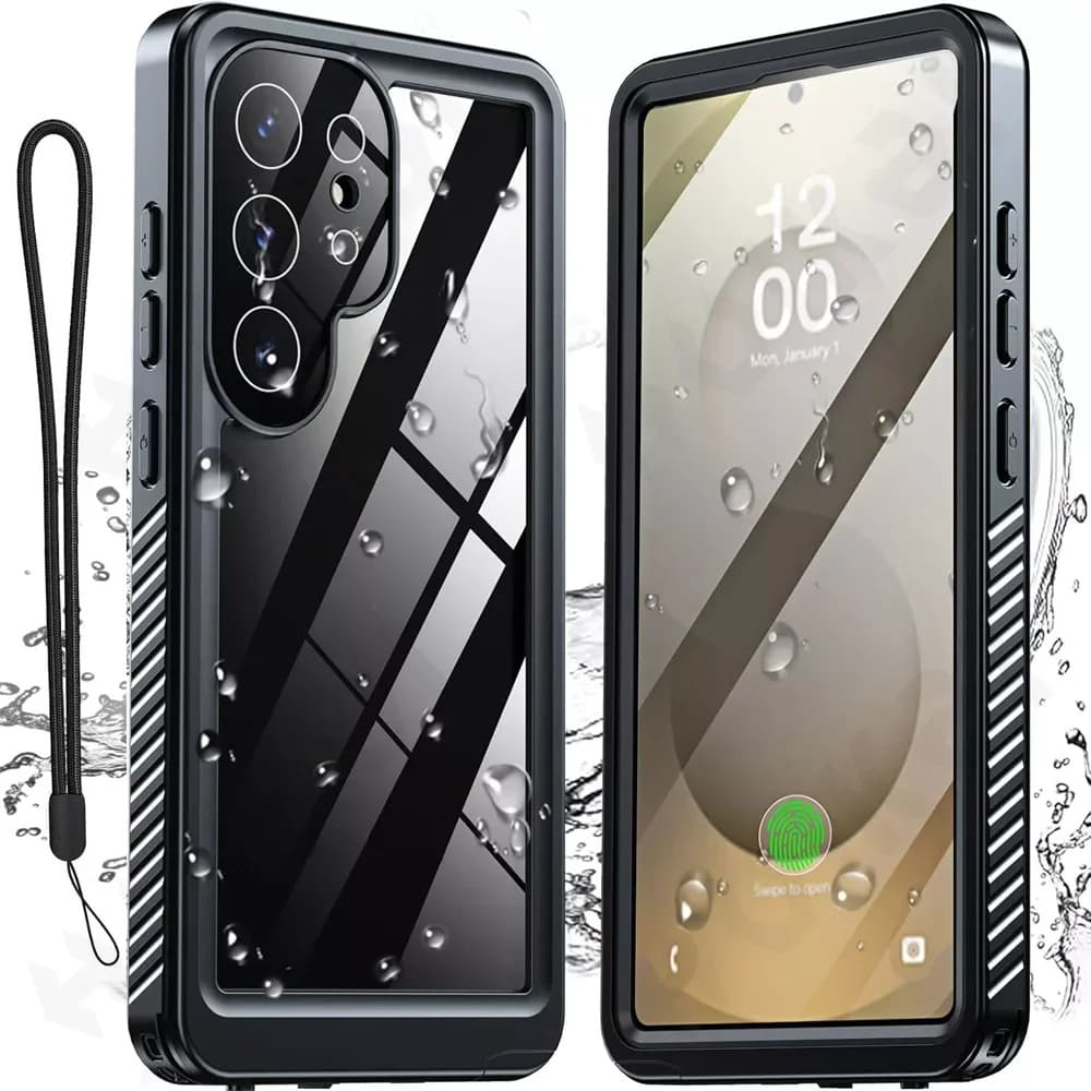 Vodotěsné pouzdro IP68 ShellBox Samsung Galaxy S25 Ultra černé - náhled 1