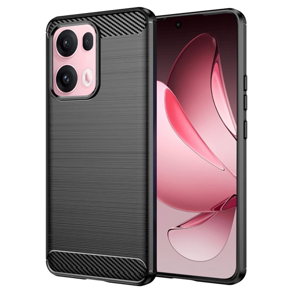 Techsuit Carbon Silicone pro Oppo Reno13 Pro černý - náhled 1