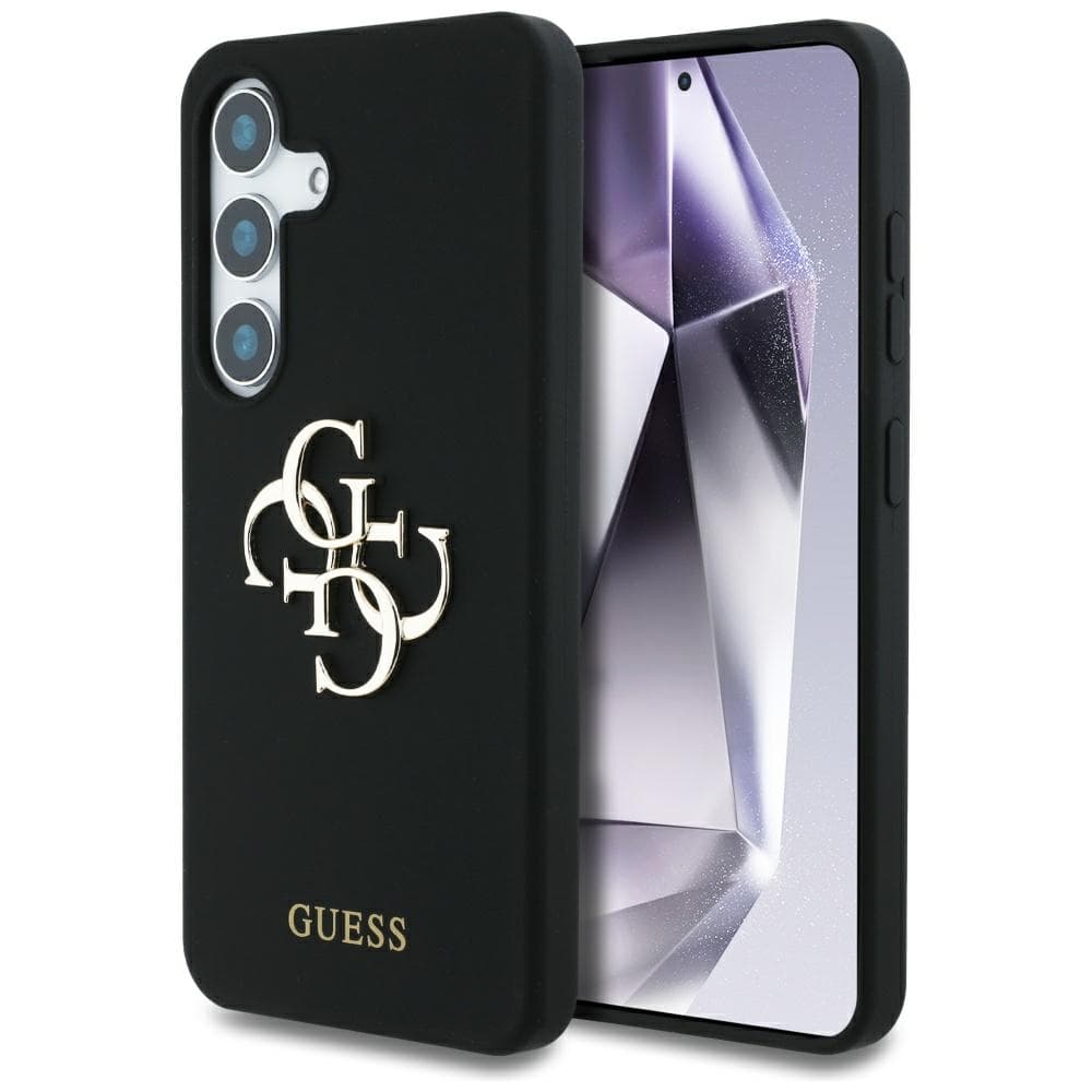 Guess Silicone 4G Big Metal Logo pouzdro Samsung Galaxy S25 černé - náhled 1