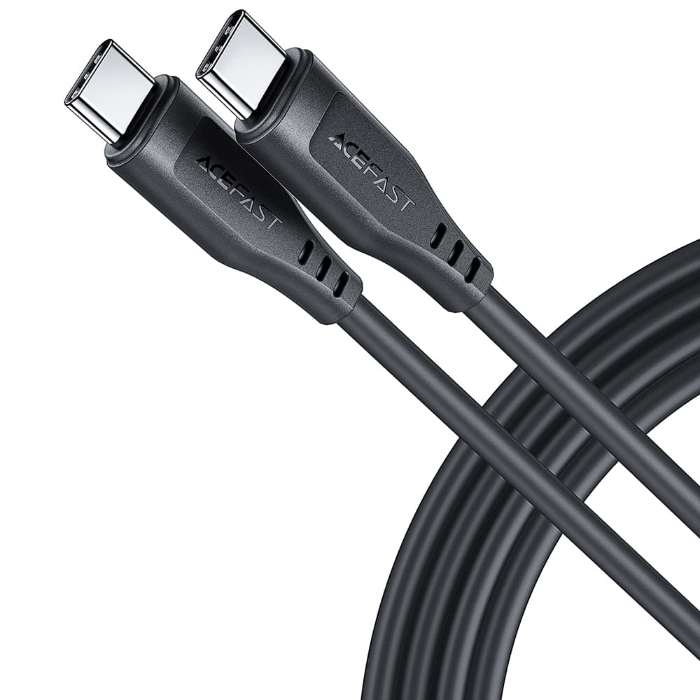Acefast Data Cable C3-03 Type-C na Type-C 60W 3A 480Mb/s Rychlé nabíjení 1.2m černá - náhled 1