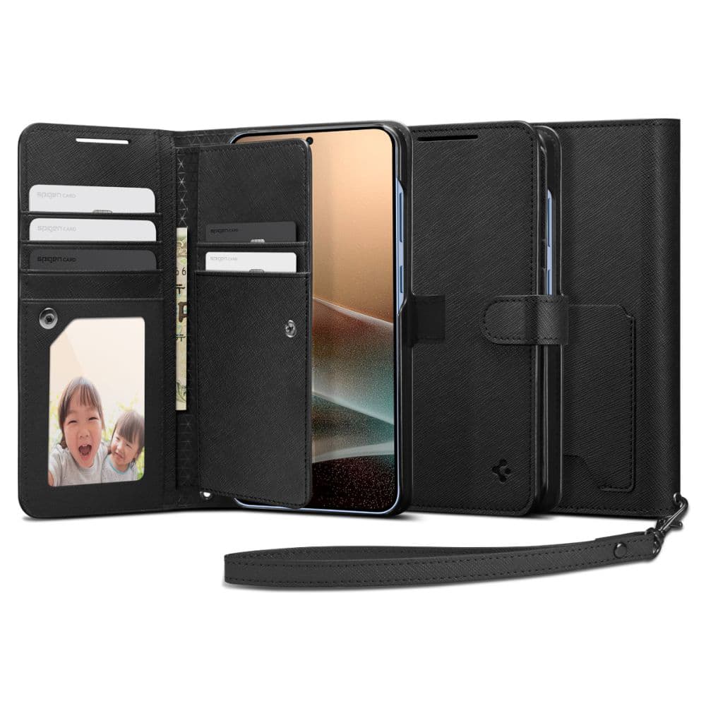 Pouzdro Spigen Wallet S pro Samsung Galaxy S25 Plus černé - náhled 1