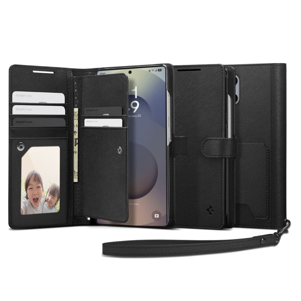 Pouzdro Spigen Wallet S pro Samsung Galaxy S25 Ultra černé - náhled 1