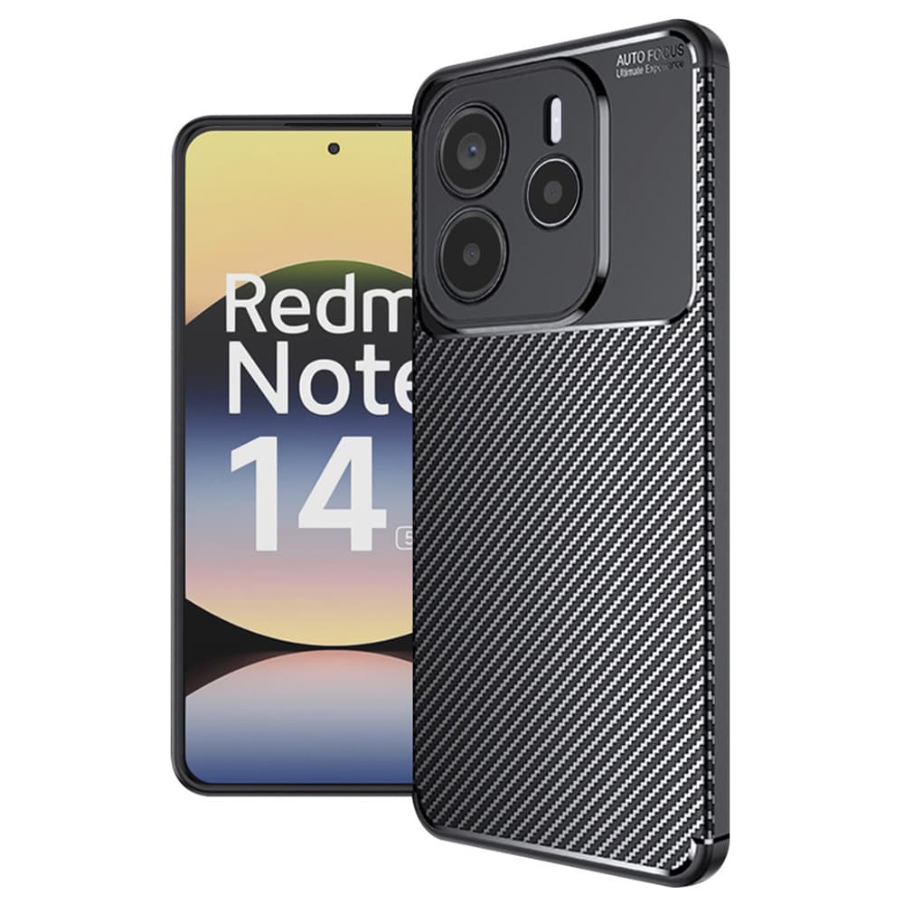 Pouzdro Techsuit CarbonFiber pro Xiaomi Redmi Note 14 5G černé - náhled 1