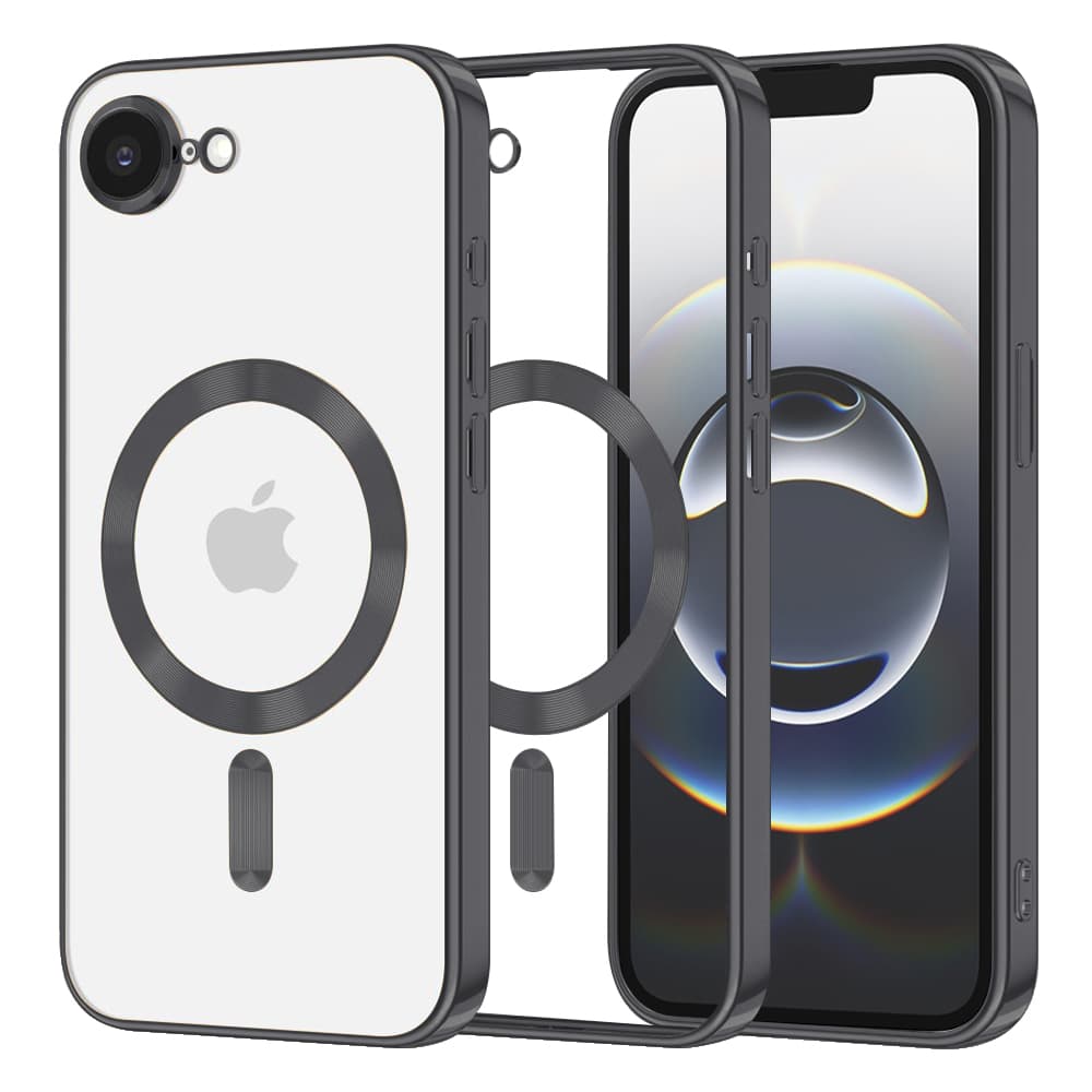 Techsuit Luxury Crystal MagSafe pro iPhone 16e černý - náhled 1