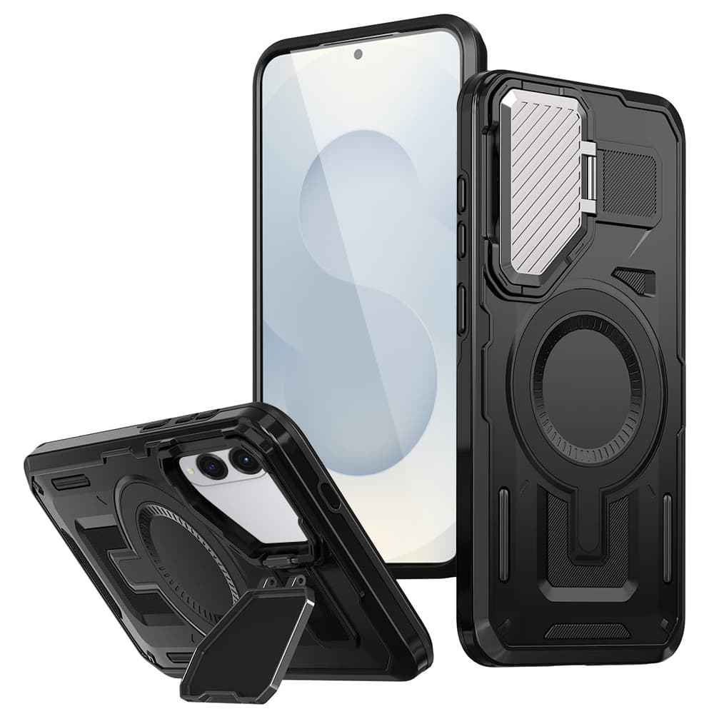 Pouzdro Techsuit CamVault MagSafe pro Samsung Galaxy S25 Edge černé - náhled 1