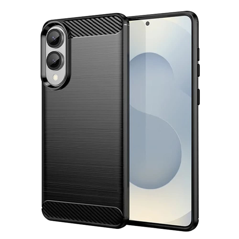 Techsuit Carbon Silicone pro Samsung Galaxy S25 Edge černý - náhled 1