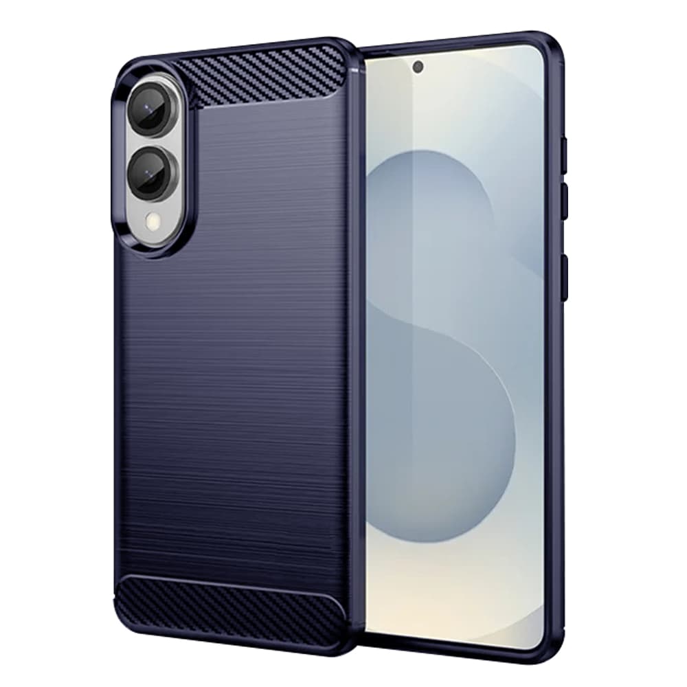 Techsuit Carbon Silicone pro Samsung Galaxy S25 Edge modrý - náhled 1