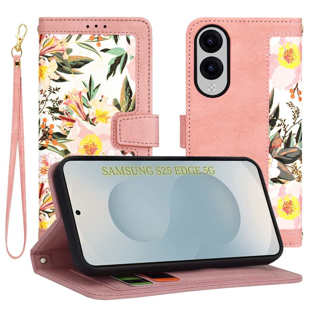 Pouzdro Techsuit FlipCraft pro Samsung Galaxy S25 Edge růžová Sweetheart - náhled 1