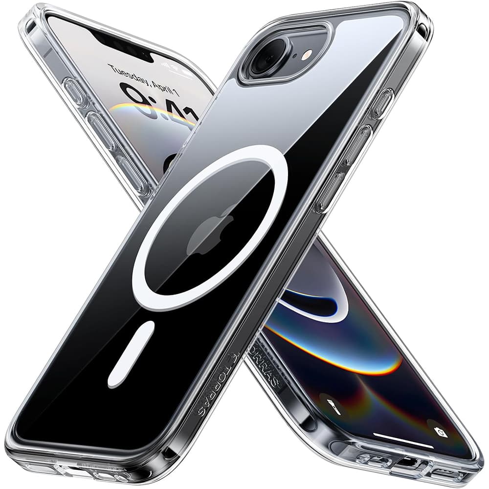Torras Guardian Magnetic Series iPhone 16e průhledný obal - náhled 1
