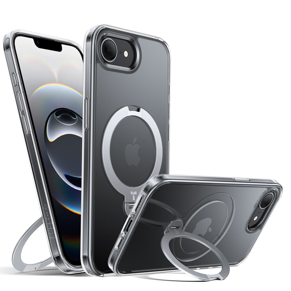 Torras Ostand Spin MagSafe Series iPhone 16e průhledný - náhled 1