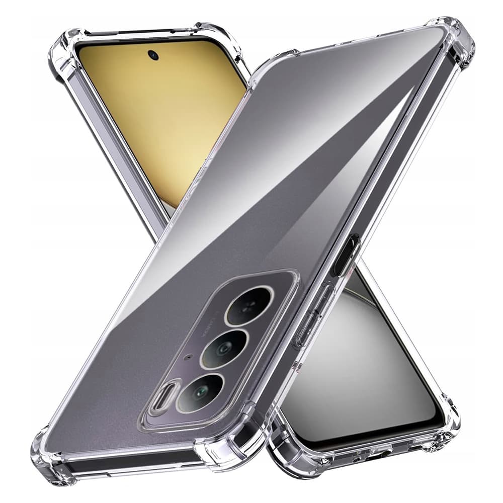 Techsuit Shockproof průhledný silikonový obal Realme C75 průhledný - náhled 1