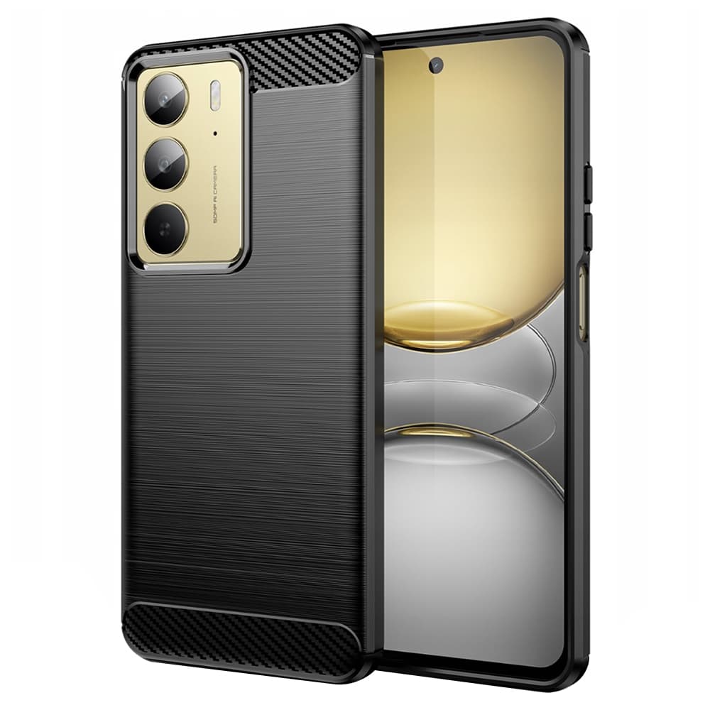 Techsuit Carbon Silicone pro Realme C75 Realme 14x černá - náhled 1
