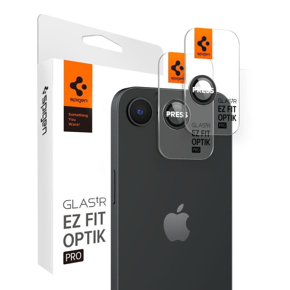 Spigen Optik.tR EZ Fit Pro sklo na kameru (2 ks) iPhone 16e černá - náhled 1