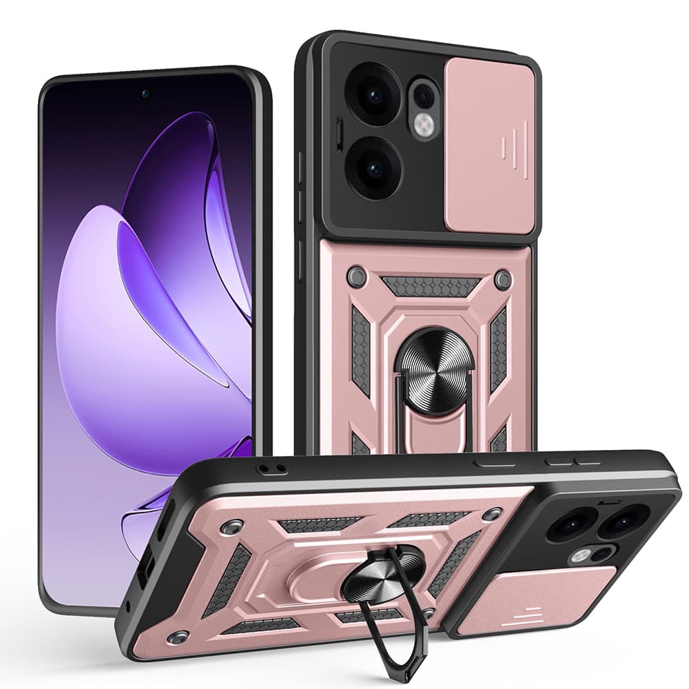 Techsuit CamShield Series pro Oppo Reno13 F 4G Reno13 F 5G Reno13 FS 5G růžově zlatá - náhled 1