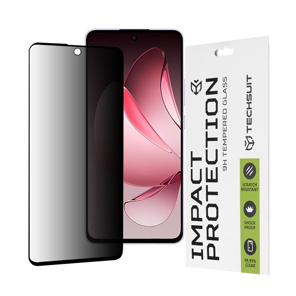 Techsuit 111D Privacy Full Glue pro Oppo Reno13 F 4G Reno13 F 5G Reno13 FS 5G černá