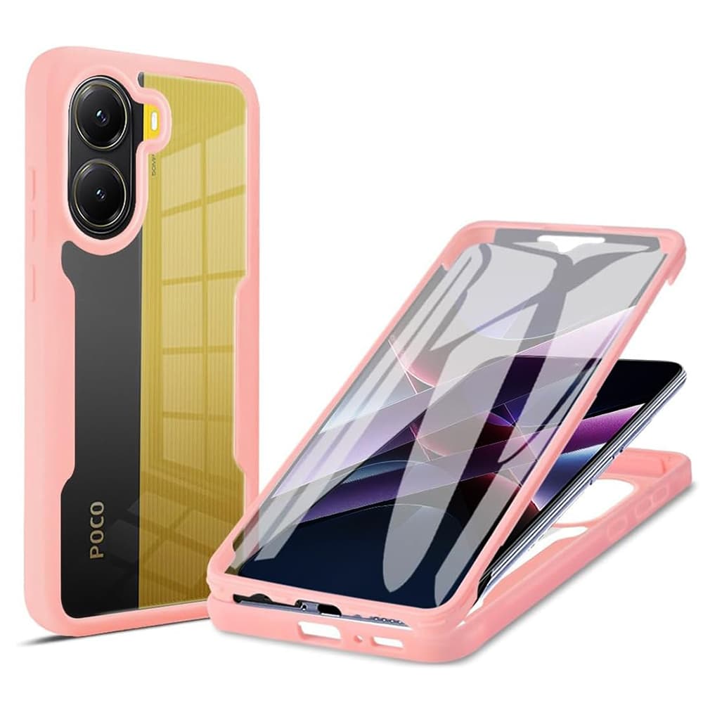 Techsuit ColorVerse 360 Series s ochranným sklem Xiaomi Poco X7 Pro růžová - náhled 1