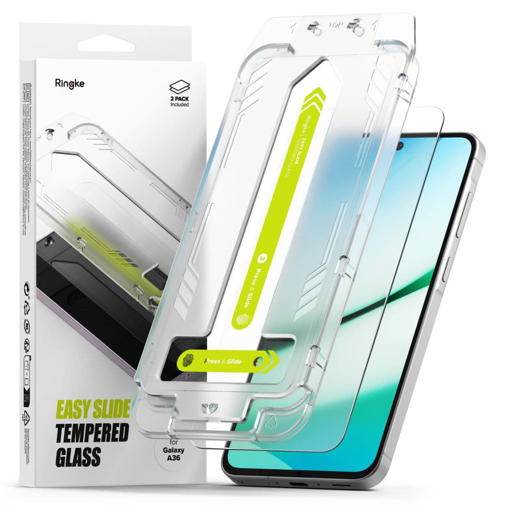 Ringke Easy Slide tvrzené sklo (2 ks) Samsung Galaxy A36 5G čiré - náhled 1