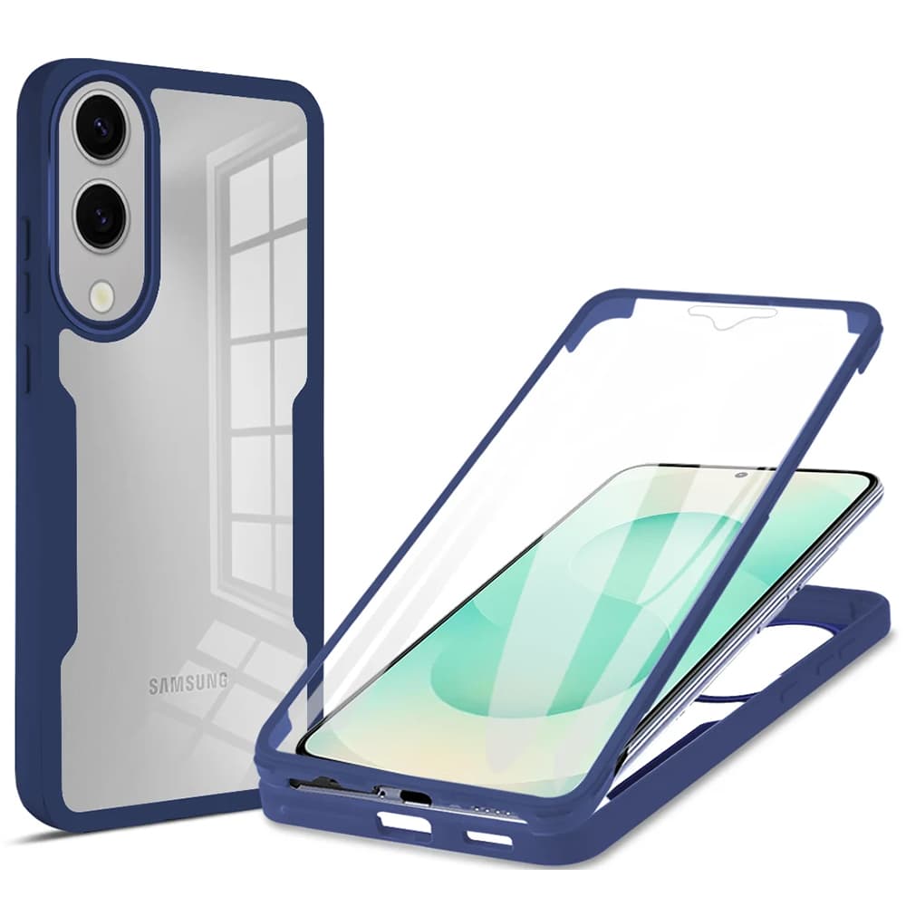 Techsuit ColorVerse 360 Series + Ochranná fólie Samsung Galaxy S25 Edge Modrá - náhled 1