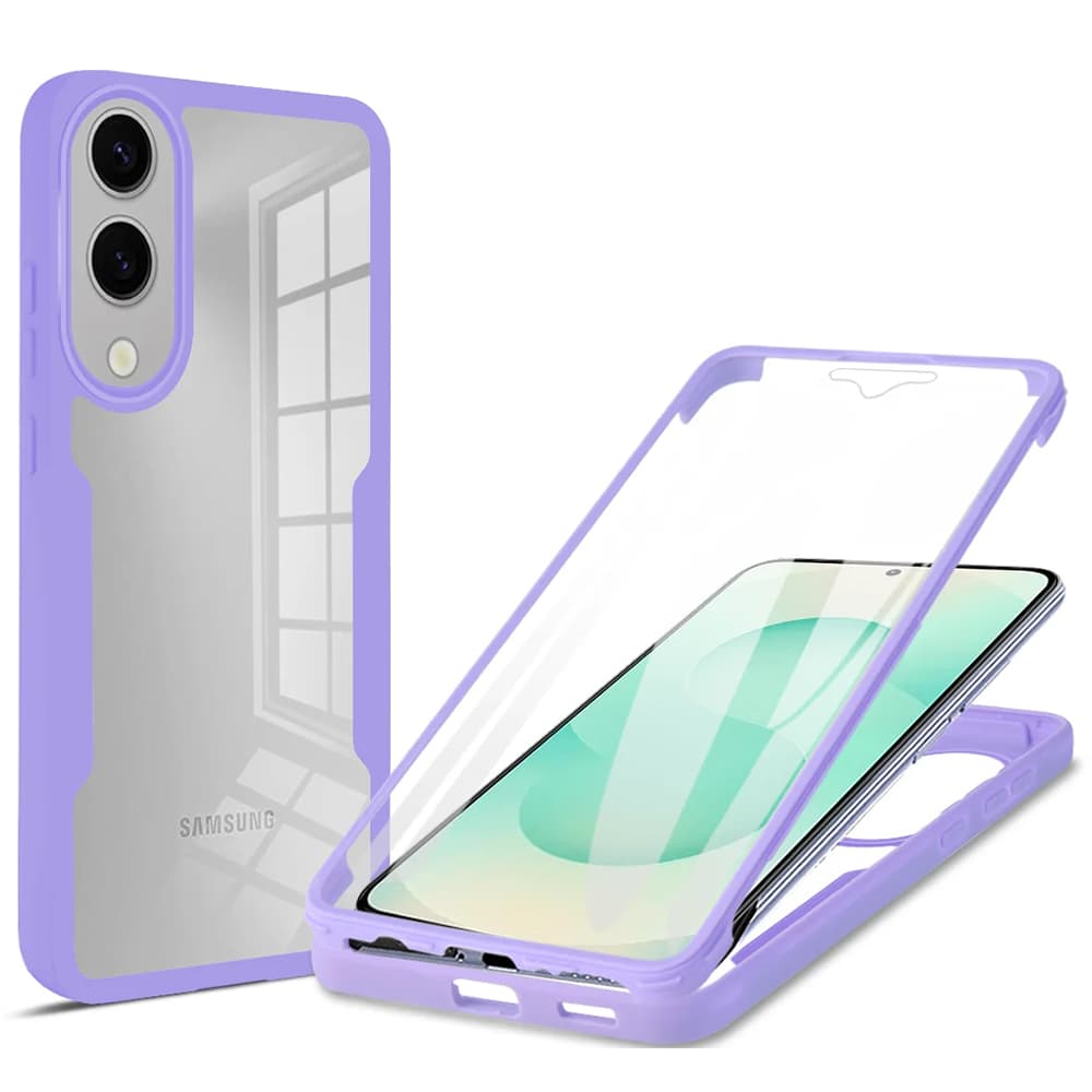 Techsuit ColorVerse 360 Series + Ochranná fólie Samsung Galaxy S25 Edge Fialová - náhled 1