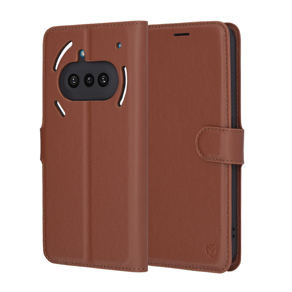 Kožené pouzdro Techsuit pro Nothing Phone 3a hnědé - náhled 1