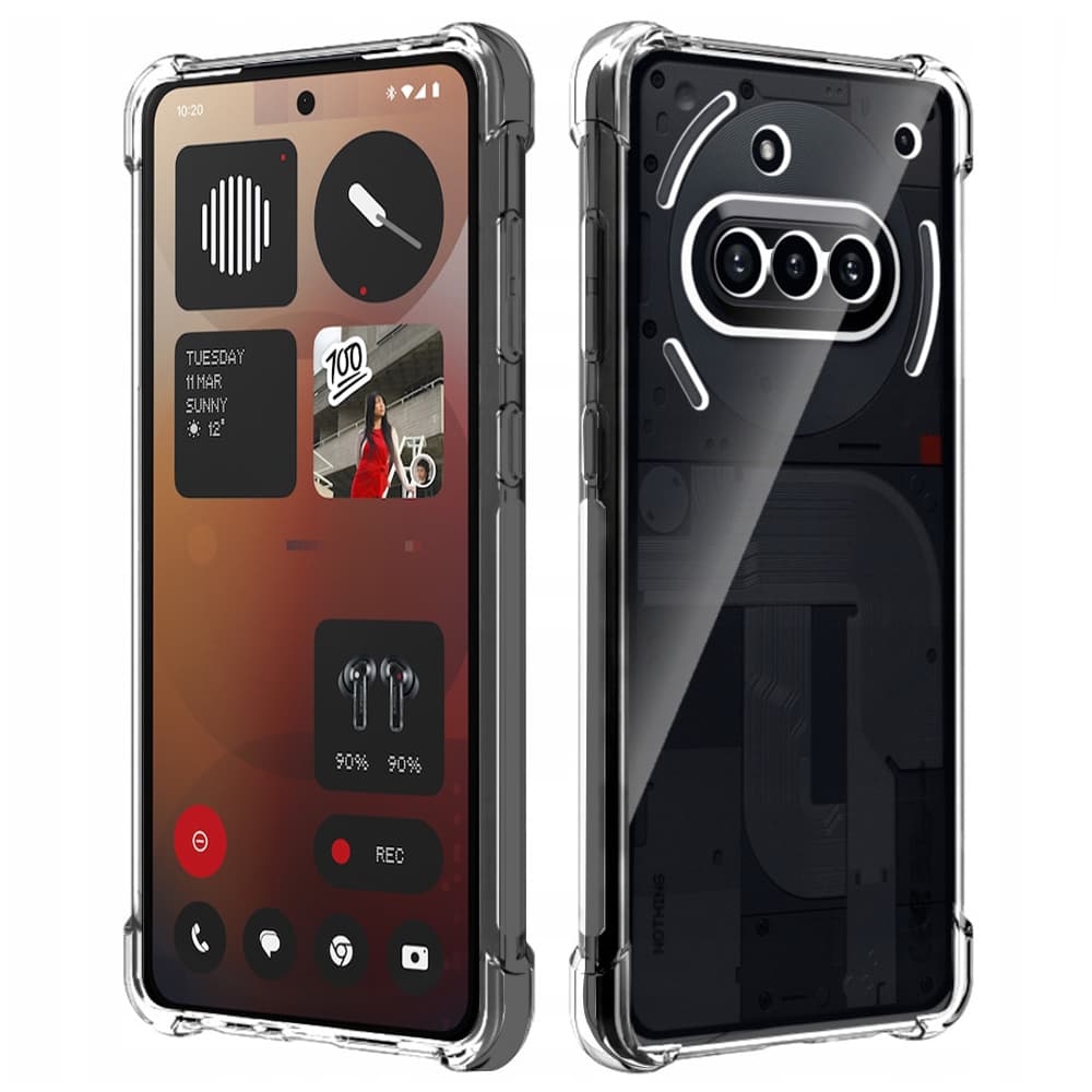 Techsuit Shockproof průhledný silikonový obal Nothing Phone (3a) průhledný - náhled 1
