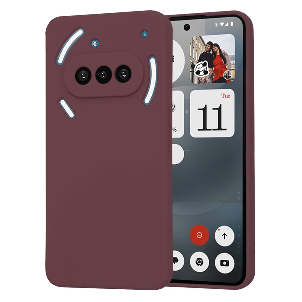 Techsuit SoftFlex Nothing Phone (3a) švestkově červený - náhled 1
