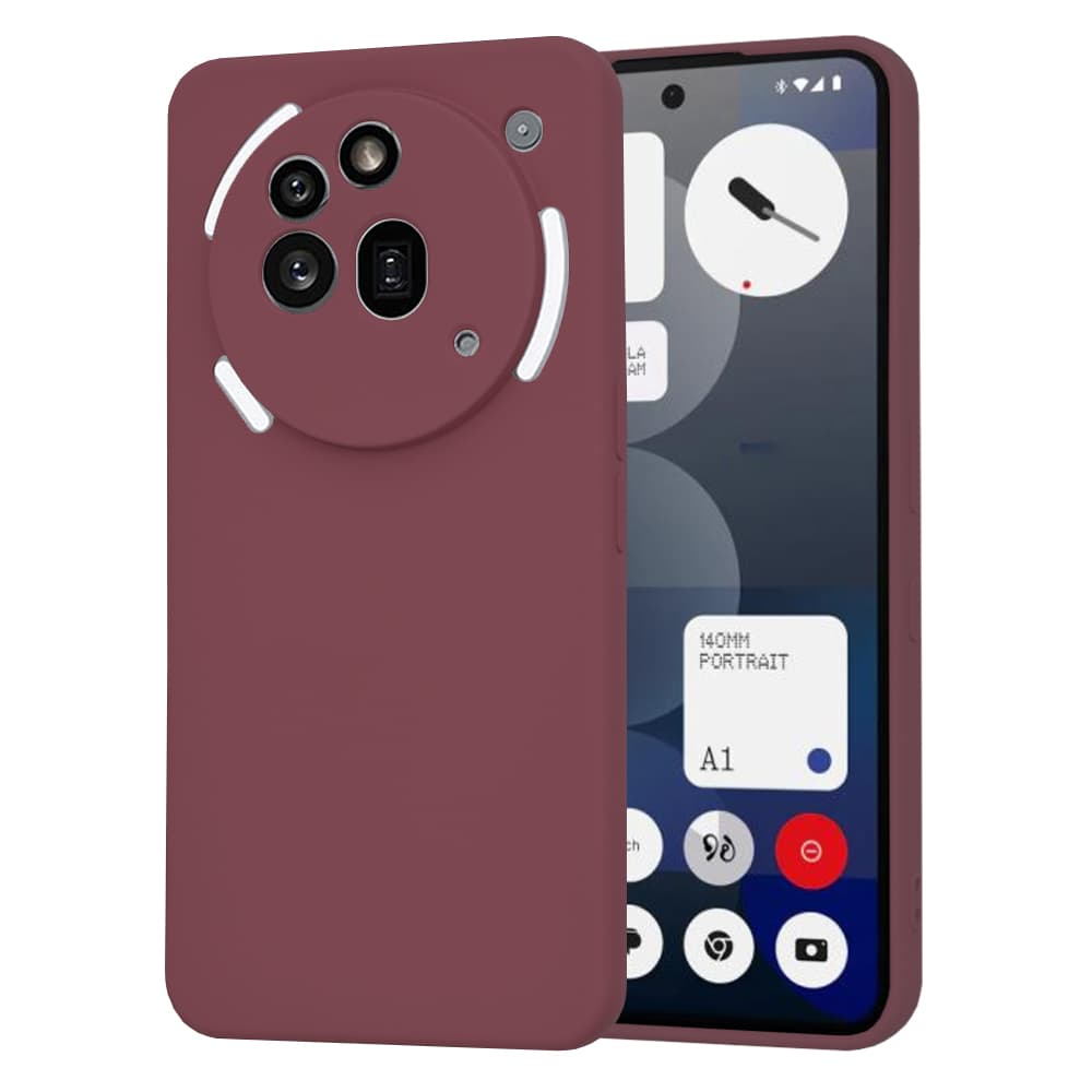 Techsuit SoftFlex Nothing Phone (3a) Pro švestkově červený - náhled 1
