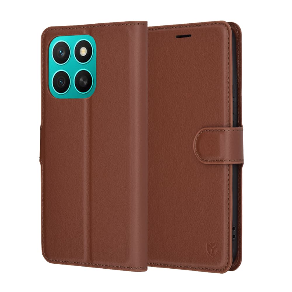 Kožené pouzdro Techsuit Honor X8c hnědé - náhled 1