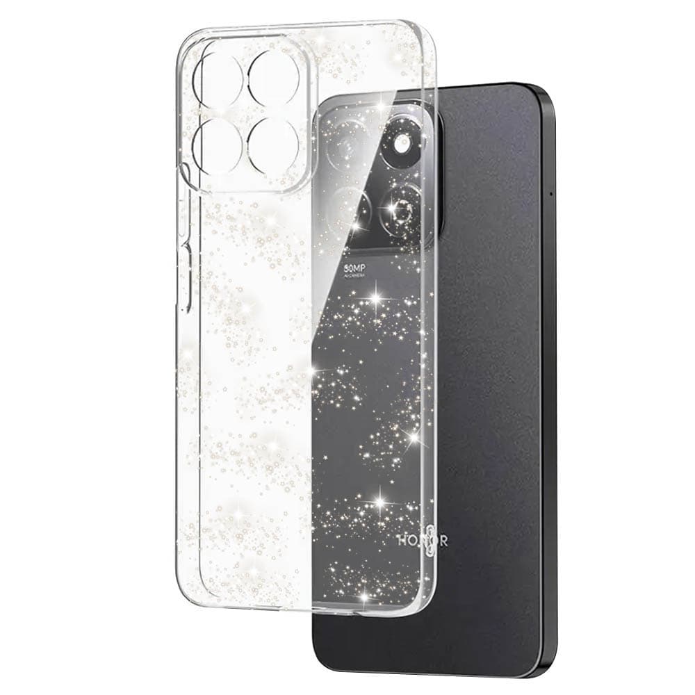 Techsuit SparkleSkin Series Honor X8c průhledný obal - náhled 1
