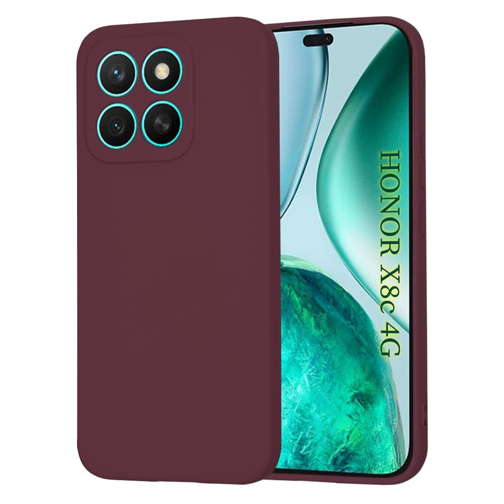 Techsuit SoftFlex pro Honor X8c švestkově červená - náhled 1