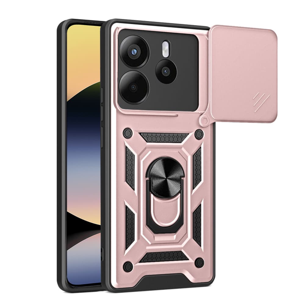 Techsuit CamShield Series Xiaomi Redmi Note 14 4G (Standard) růžově zlatý - náhled 1