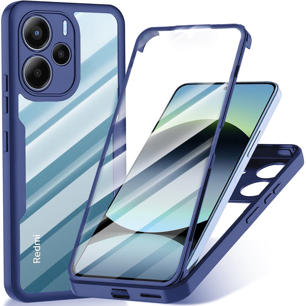 Techsuit ColorVerse 360 Series + Ochranné sklo Xiaomi Redmi Note 14 4G Modrá - náhled 1