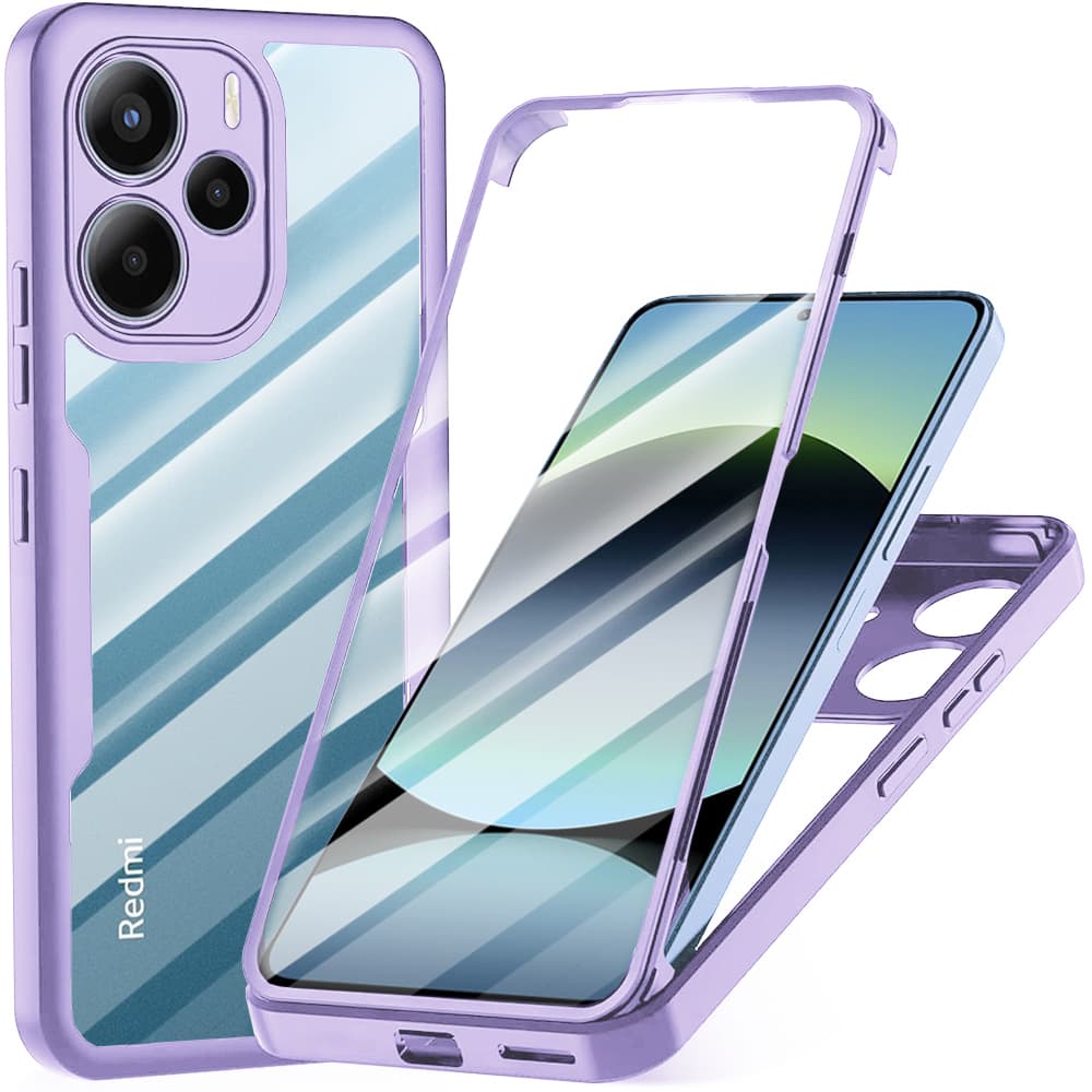 Techsuit ColorVerse 360 Series + Ochranná fólie Xiaomi Redmi Note 14 4G Fialová - náhled 1