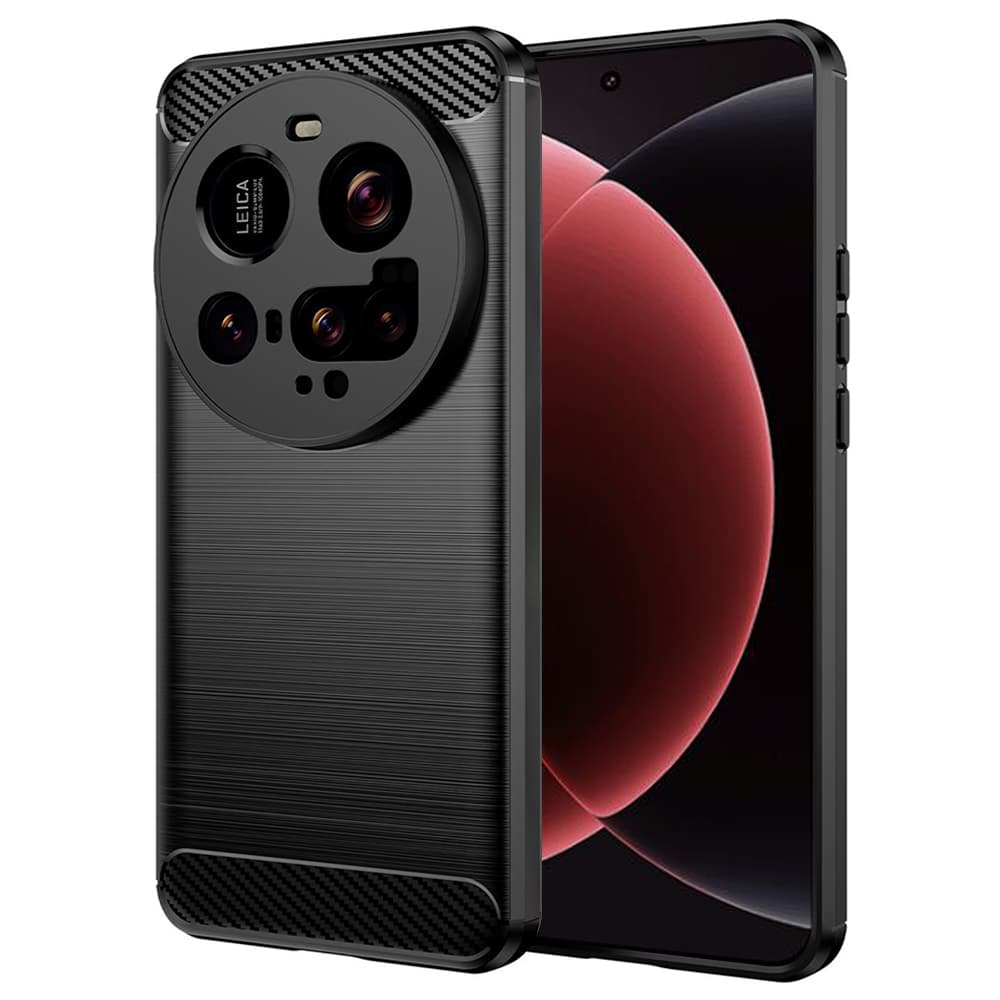 Pouzdro Techsuit Carbon Silicone pro Xiaomi 15 Ultra černé - náhled 1