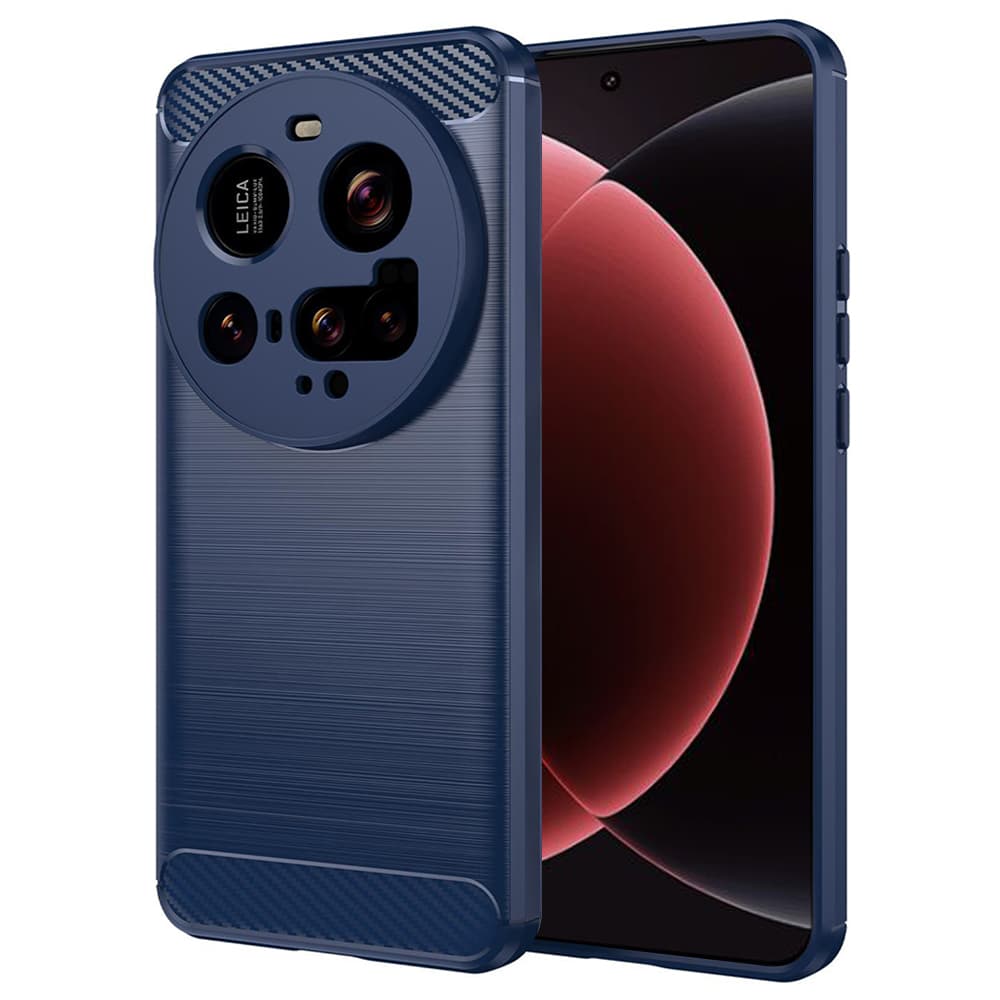 Pouzdro Techsuit Carbon Silicone pro Xiaomi 15 Ultra modré - náhled 1