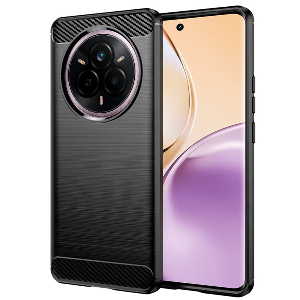 Pouzdro Techsuit Carbon Silicone pro Realme 14 Pro černé - náhled 1