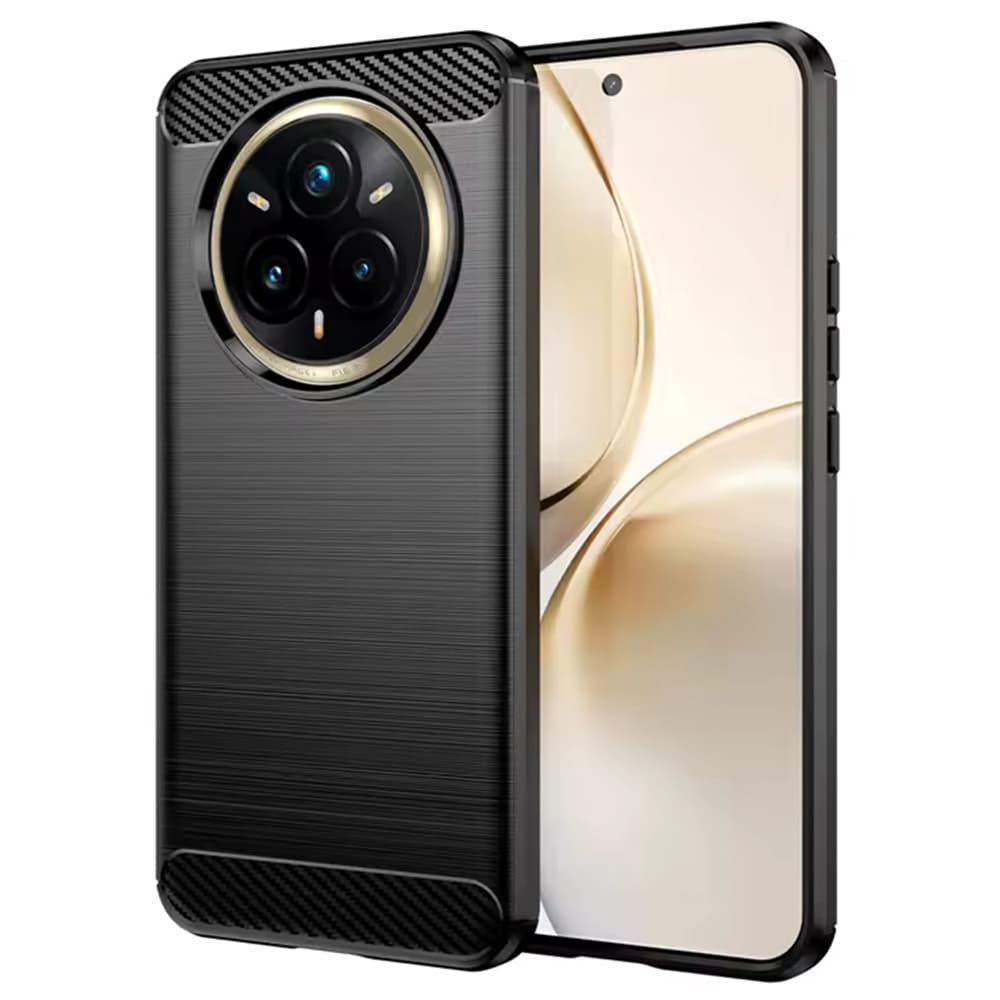 Pouzdro Techsuit Carbon Silicone pro Realme 14 Pro+ černé - náhled 1